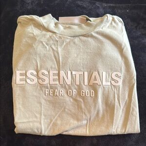 Fear of God Essentials Beige T-Shirt